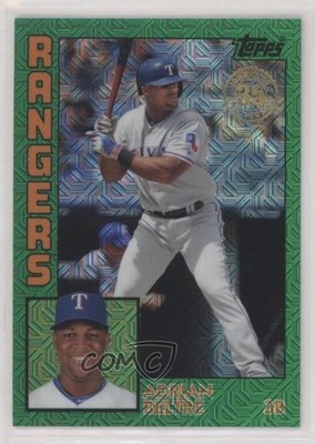 2019 Silver Pack Series 2 1984 Topps Baseball Green /99 Adrian Beltre HOF fo7