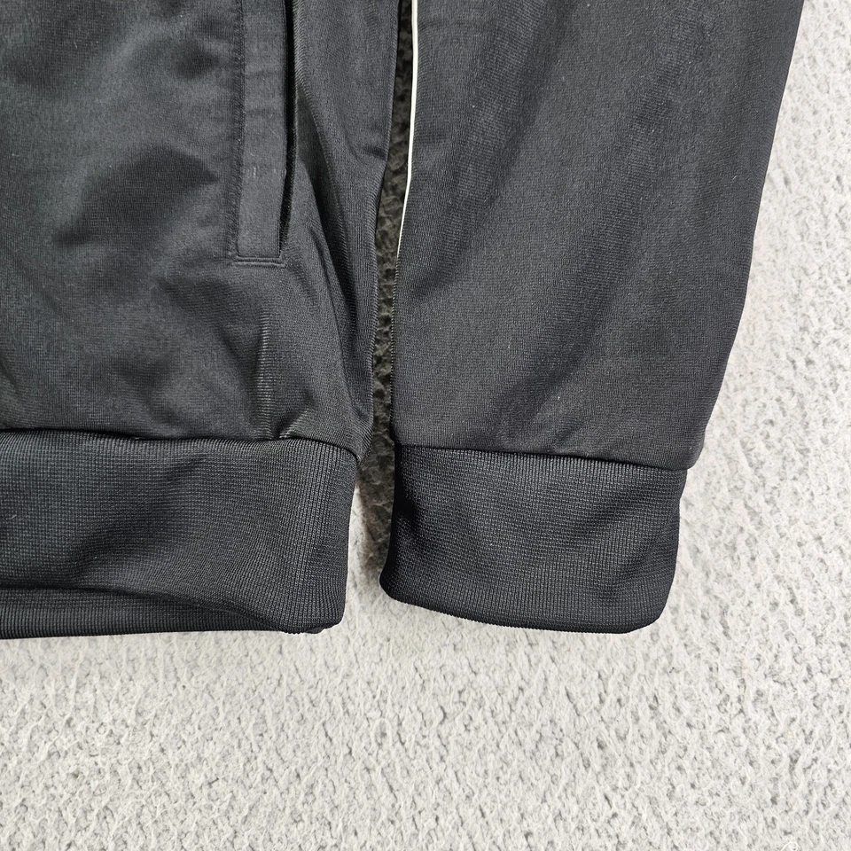 Adidas Jacket Mens Medium Black White E 3S TT TRIC Track Top Three Stripes Logo - Image 4 of 4