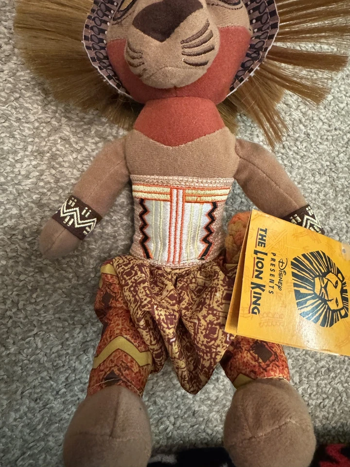 Disney Original The Lion King Broadway Musical Simba Lion Plush Stuffed Toy - Image 4 of 4