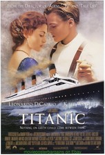 TITANIC MOVIE POSTER Original DS 27x40 International 'B'  MINT LEONARDO DICAPRIO