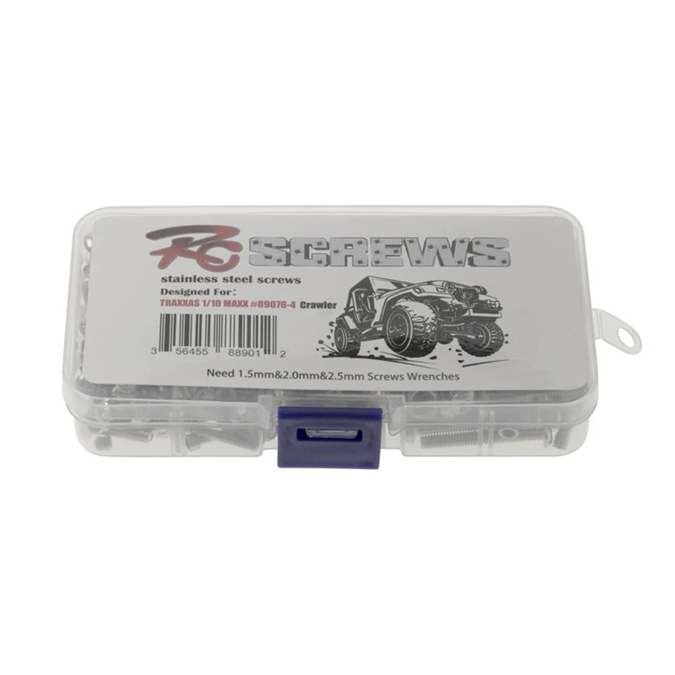 1/10 RC Car Stainless Steel Bolts Screws Assortment For Traxxas MAXX #89076-4 - Image 2 of 4