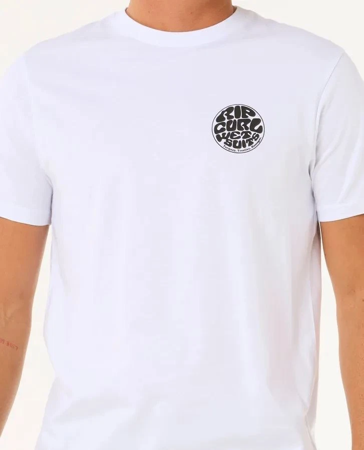 Rip Curl Wettie Icon SS Mens T-Shirt White - Imagen 4 de 4