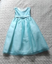 Dressy Girls Wedding Flower Pageant Gown Fancy Party Teal Blue Size 4T