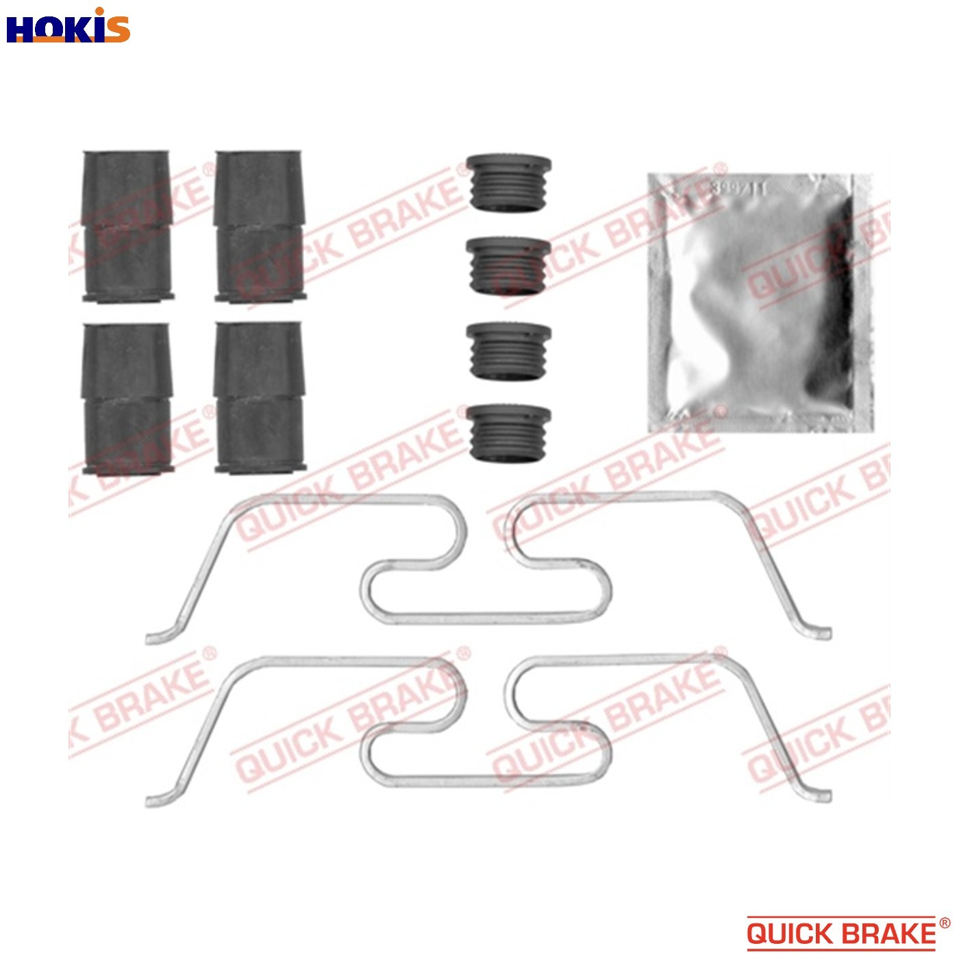 Fits QUICK BRAKE QB109-0050 Accessory Kit, disc brake pad QB109-0050 Brake pad - Image 6