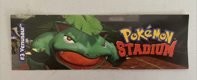 POKEMON STADIUM BOOKMARK~2000 #3 VENUSAUR~NINTENDO CREATURES INC.