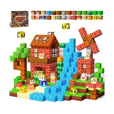 idoot 100PCS Magnetic Building Blocks, Forest Animal Sensory STEM T... Fast Ship