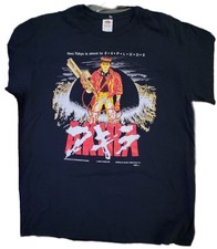 Akira Neo Tokyo Anime Graphic T Shirt Vintage 1988 Movie Promo Large