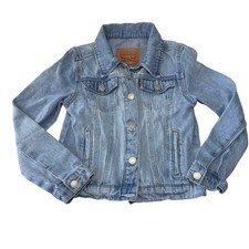 Levi's Kids Light Wash Denim Trucker Jacket Youth Size Small