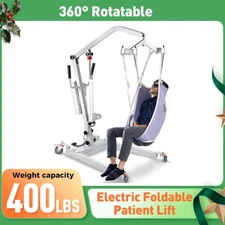 Upgrade Foldable Electric Patient Lift, Medical Transfer 400 LBS