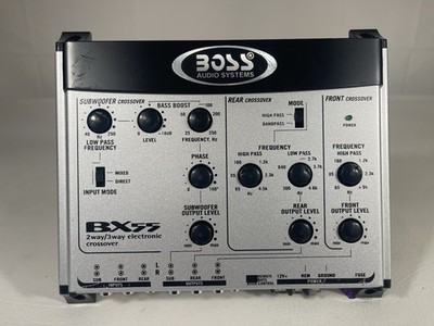 Boss Audio System BX55 2way/3way Electronic Crossover - Silver