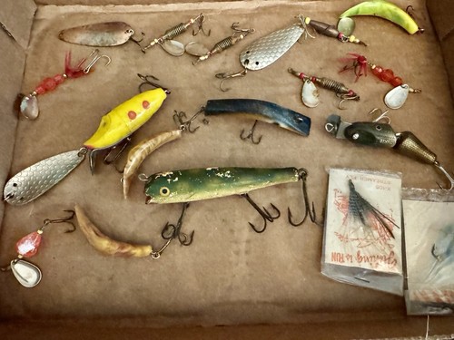 Lot De Cuillères De Pêche Vintage En Métal Et Laiton – Lot #14251