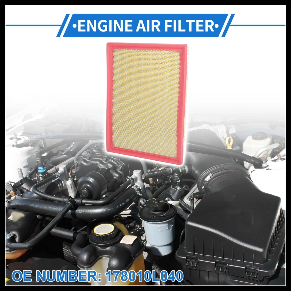 Engine Air Filter No.178010L040 for Toyota Hilux 2016-2022 1 Pcs Long life - Image 2 of 4
