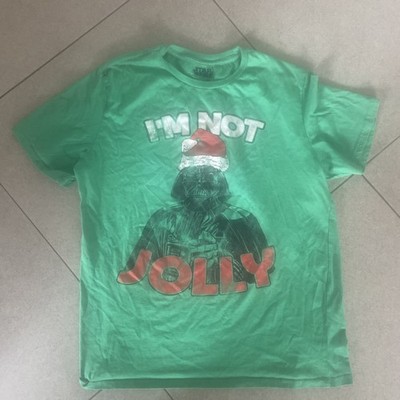 Star Wars T-Shirt Gr: XL Darth Vader Grün I M Not Jolly Christmas Herren USA  