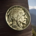 1937-S Buffalo Nickel With Full date & Partial Horn As Shown #BN 1937-S WFDPH