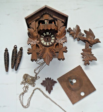 Vintage Black Forest musical Cuckoo Clock with carousel dancers - for parts