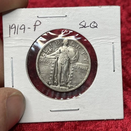 1919-P Standing Liberty Silver Quarter VF 25C coin