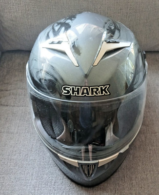 SHARK S 900 X62 AIR BRUSHED GRAFFITI GLOW SERIES MOTORCYCLE HELMET SIZE L NICE
