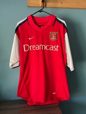 Arsenal 2001-2002 Home Jersey Nike Size L Dreamcast | eBay