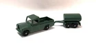 Vintage Lesney Matchbox 12c Land Rover Pickup & Trailer, Custom 1 of a Kind pair