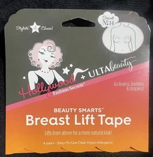 Hollywood Fashion Secrets Breast Lift Tape. 4 Pairs NEW
