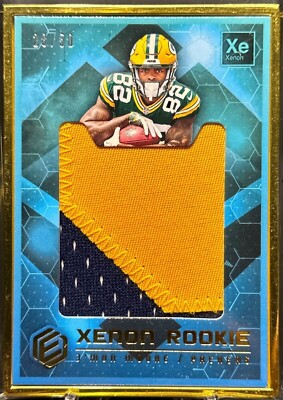 2018 Panini Elements Jmon Moore Xenon Rookie Patch Gold Frame SP /50 Player Worn
