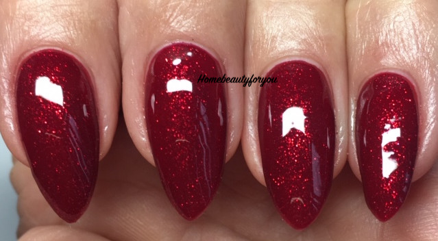 Bluesky Gel-Nagellack Dunkles Kirschrot Mit Glitzer – UV/LED Aushärtbar, 10 Ml
