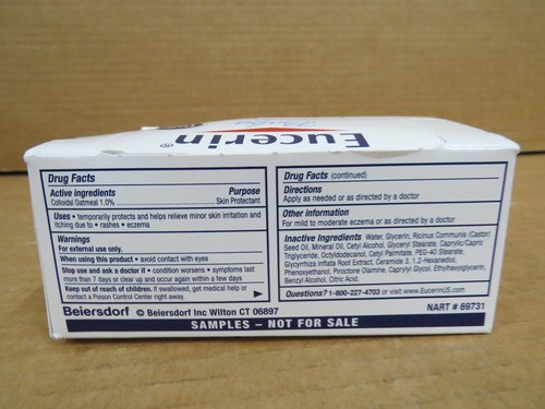 Eucerin Baby Eczema Relief Skin Creme Lot of 16 Sample Tubes Size .35 OZ NOS - Picture 5 of 10