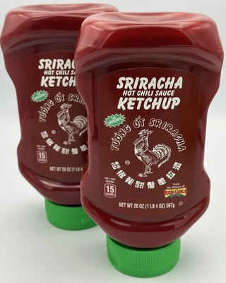    Huy Fong Sriracha Hot Chili Sauce Ketchup 20oz - 2 Pack  