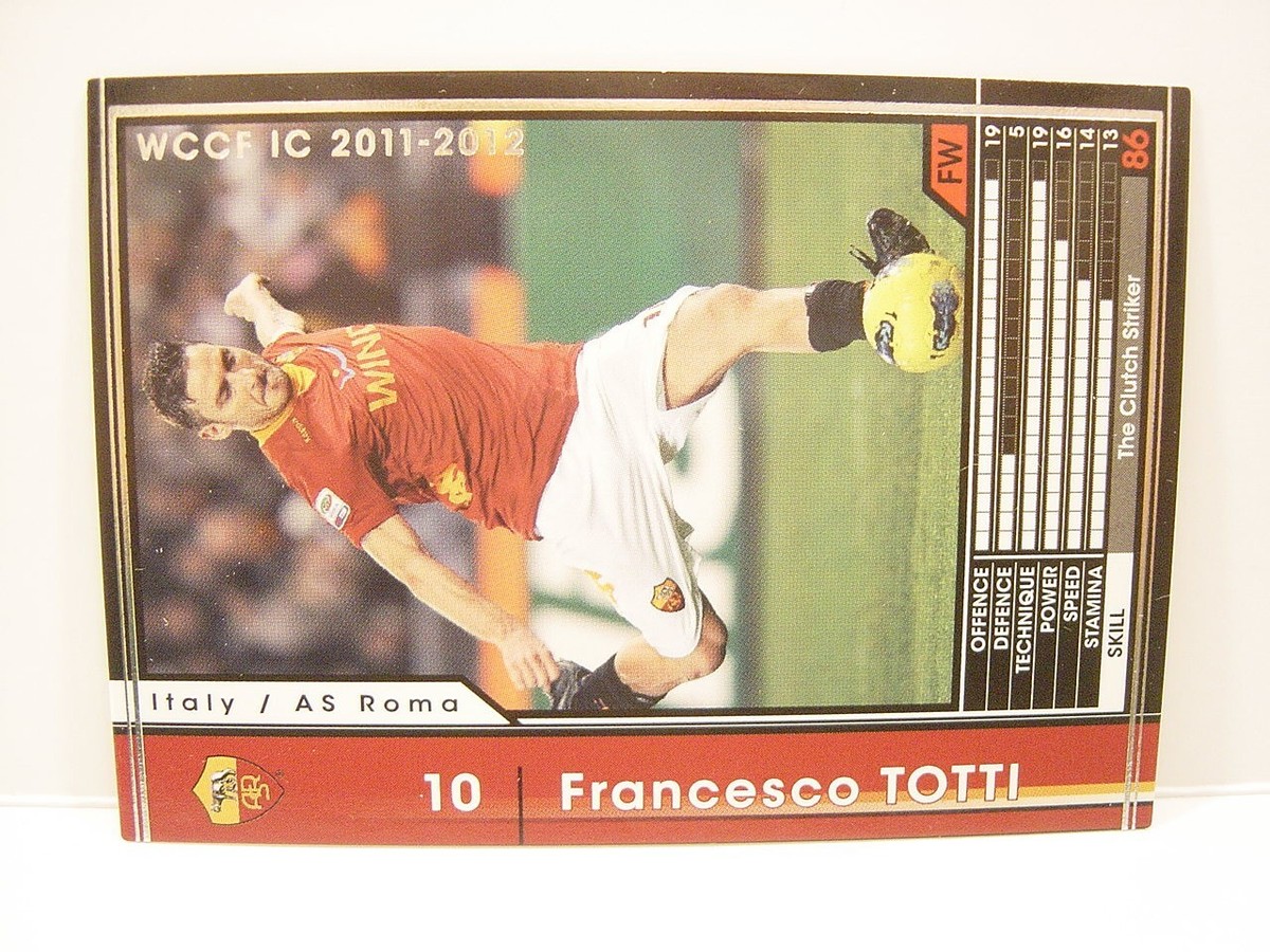 Panini WCCF 2011-12 Francesco Totti 1976 Italy No.10 AS Roma