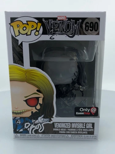 Funko POP! Marvel Venomized Invisible Girl Translúcido #690 CAJA DAÑADA