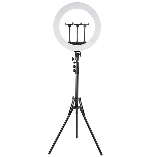 18" LED Ring Light Kit With Stand Dimmable 6000K For Makeup Phone Camera Youtube - Picture 3 of 12