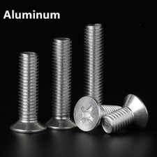 Aluminum 6061 Phillips Cross Countersunk Flat Head Screws M4 M5 M6 M8 Aluminum 6061 Phillips Cross Countersunk Flat Head Screws M4 M5 M6 M8