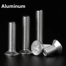 Aluminum 6061 Phillips Cross Countersunk Flat Head Screws M4 M5 M6 M8