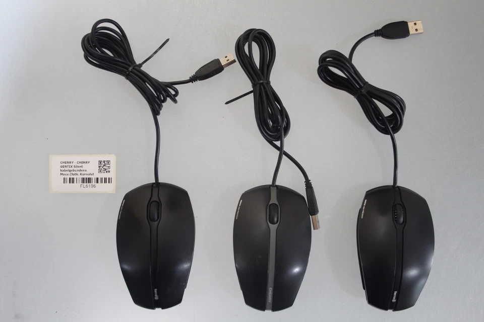 CHERRY GENTIX Silent USB kabelgebundene Maus Drei Stück Konvolut - Bild 2 von 4