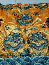 Dragon Design Dragon Robe Chinese Qing Dynasty Emperors Formal Dress Embroidery