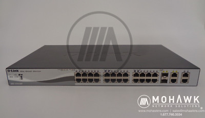 D-Link DES-1210-28P Web Smart Switch 28-Port 10/100Mbps PoE Ethernet 