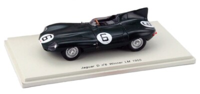 Spark 43LM55 Jaguar D Type #6 Le Mans Winner 1955 - Hawthorn/Bueb
