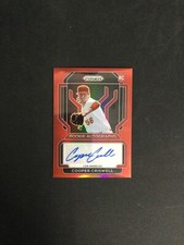 2022 Panini Prizm #RA-CC Cooper Criswell Rookie Autograph Red Prizm /99 Angels