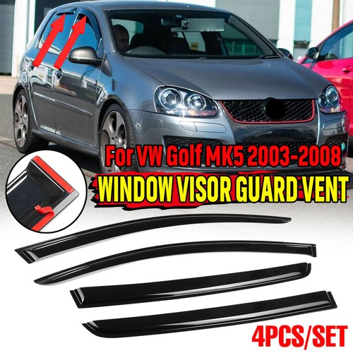 Weathershields Window Visors 4pcs weather shields for VW Golf Mk5 2003