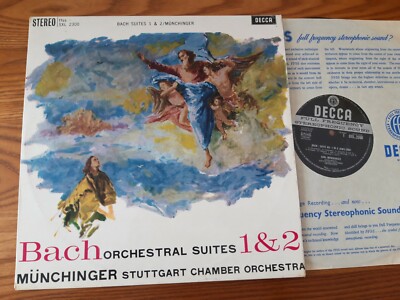 BACH / L.MUNCHINGER cond.  LP DECCA SXL 2300  STEREO WBG  Ed.1 EX/EX+