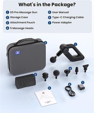 BOB AND BRAD D5 Pro Massage Gun Deep Tissue with Enhanced Power for Athletes Leg