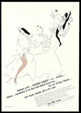1941 Marcel Vertes can can dancer art Tabarin stockings Saks vintage print ad