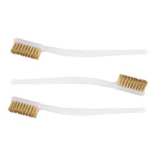 Small Brassed Steel Wire Brush Plumbing Plumber Pipe Parts Cleaning Tool x 3