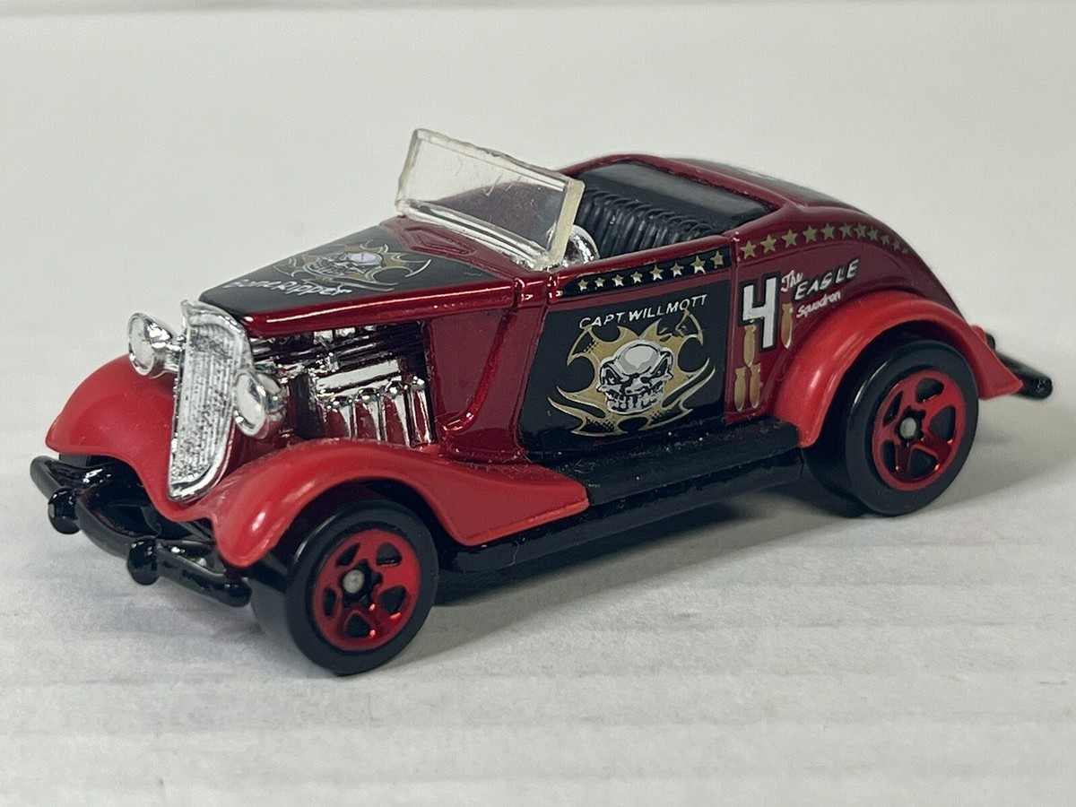 Hot Wheels 1996 Red Bone Ripper Capt. Willmott The Eagle Squadron