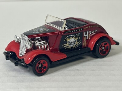 Hot Wheels 1996 Red Bone Ripper  Capt. Willmott  The Eagle Squadron Diecast Car