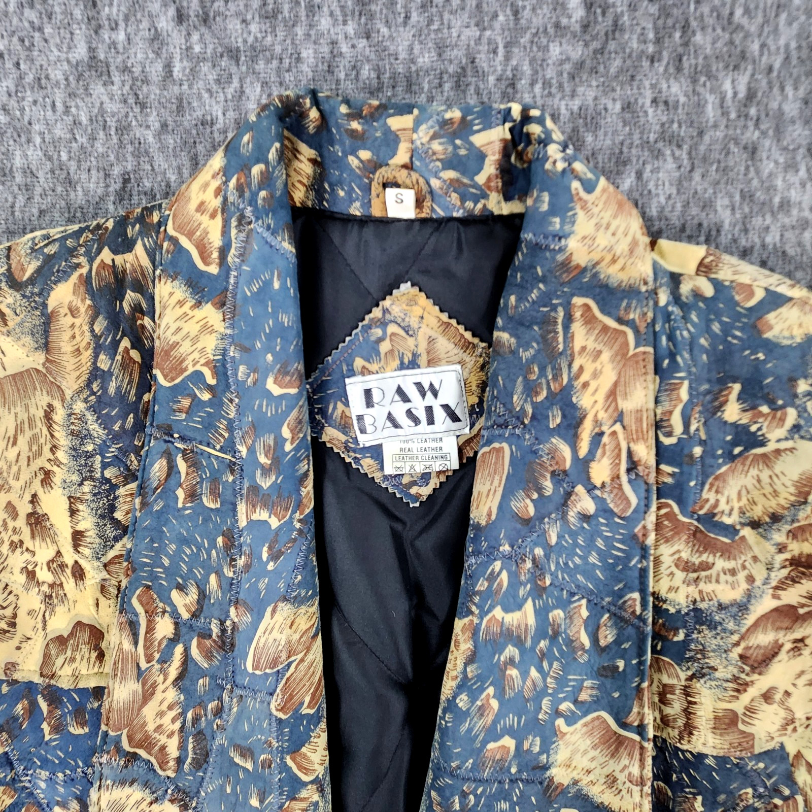 Vintage Raw Basix Womans Small Patchwork Leather … - image 9