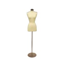 Female Dress Form Pinnable Foam Mannequin Torso with Adjustable Metal Base