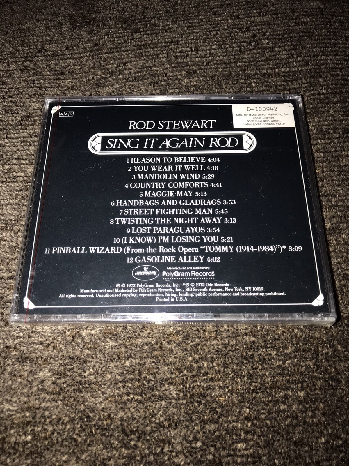 ROD STEWART SING IT AGAIN ROD UNOPENED BRAND NEW CD 1972 SANITIZED FREE SHIPPING eBay