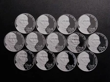 2010-2025 S Jefferson Nickel Choice to Gem Cameo Proof Run 16 Coin US Mint Lot.