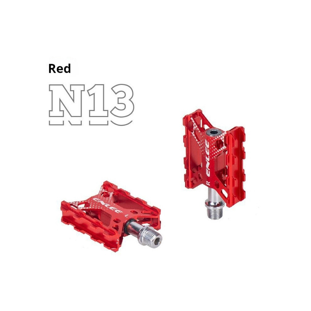 ENLEE Mountain Bike Non-Slip Pedals Aluminum Alloy Sealed DU Bearing Bike Pedals